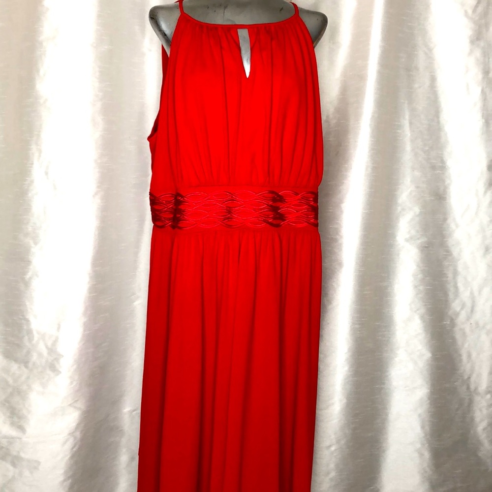 2X Sleeveless red dress by Midnight Velvet.